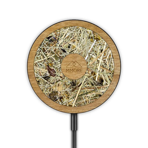 Wireless Charger with Organic and Wood Material