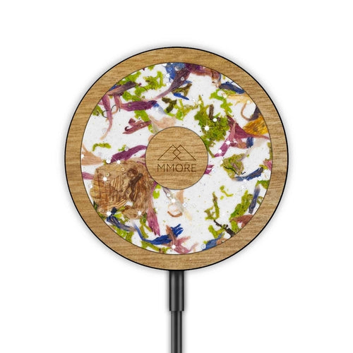 Wireless Charger with Organic and Wood Material