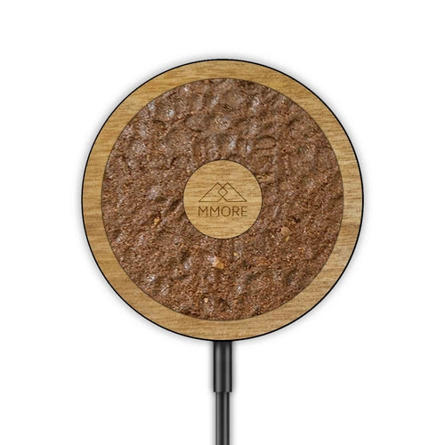 Wireless Charger with Organic and Wood Material
